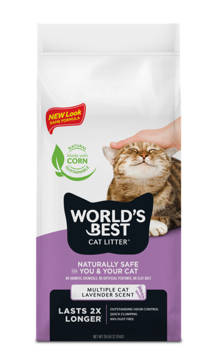 World's Best Multiple Cat Lavender Cat Litter - 28lb (12.7kg)_0